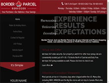 Tablet Screenshot of borderparcelservice.com